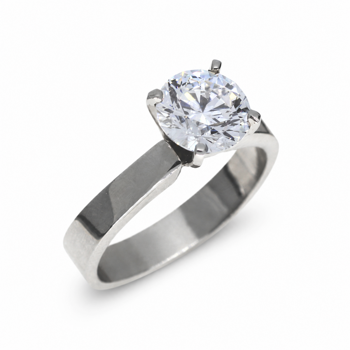 Lab-grown Solitair Ring 2.00crt.